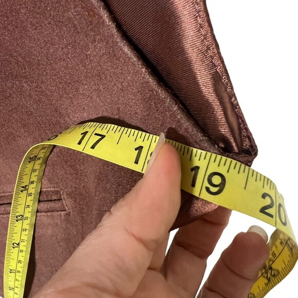 Vintage 90s Brown Suede Button Up Vest Large - Picture 6 of 6